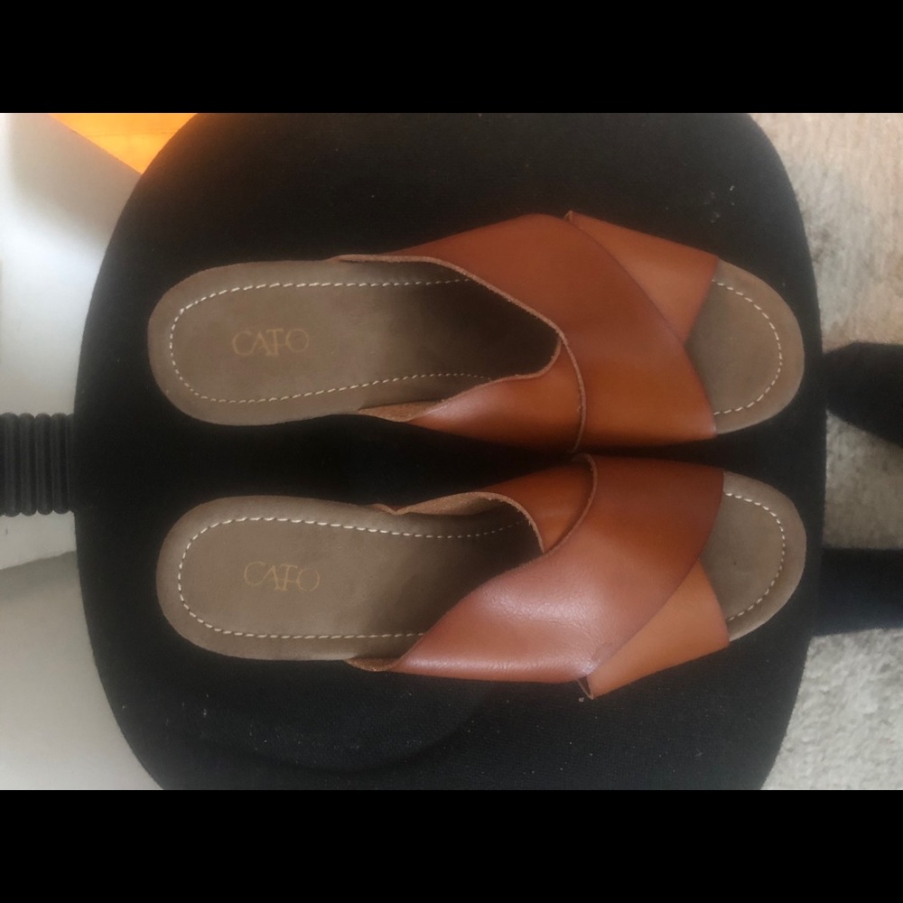 Rust Mules Never Worn